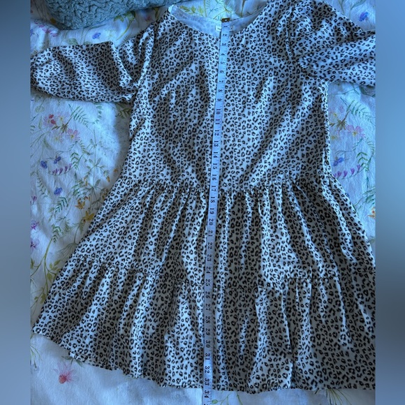 Andthewhy Leopard Print Long Sleeve Dress Size Medium - Picture 7 of 8